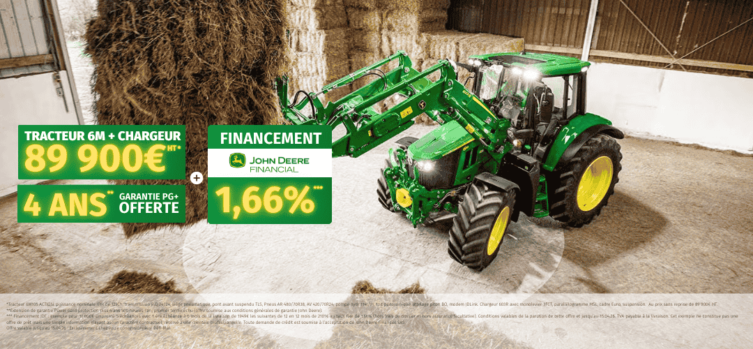 6M John Deere + Chargeur