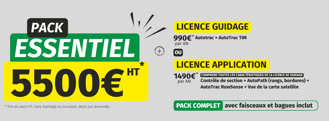 Pack essentiel agriculture de précision - Défi-Mat - John Deere