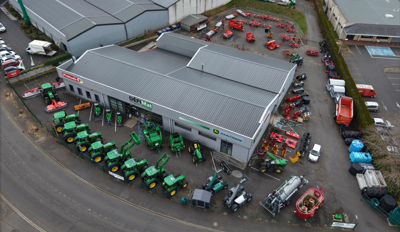 Magasin Défi-Mat à Mauriac - concessionnaire John Deere - spécialiste en matériels agricoles