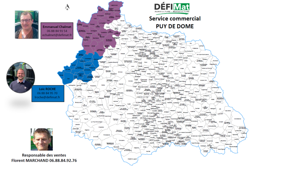 Carte vendeur Défi-Mat Département Puy-de-Dôme