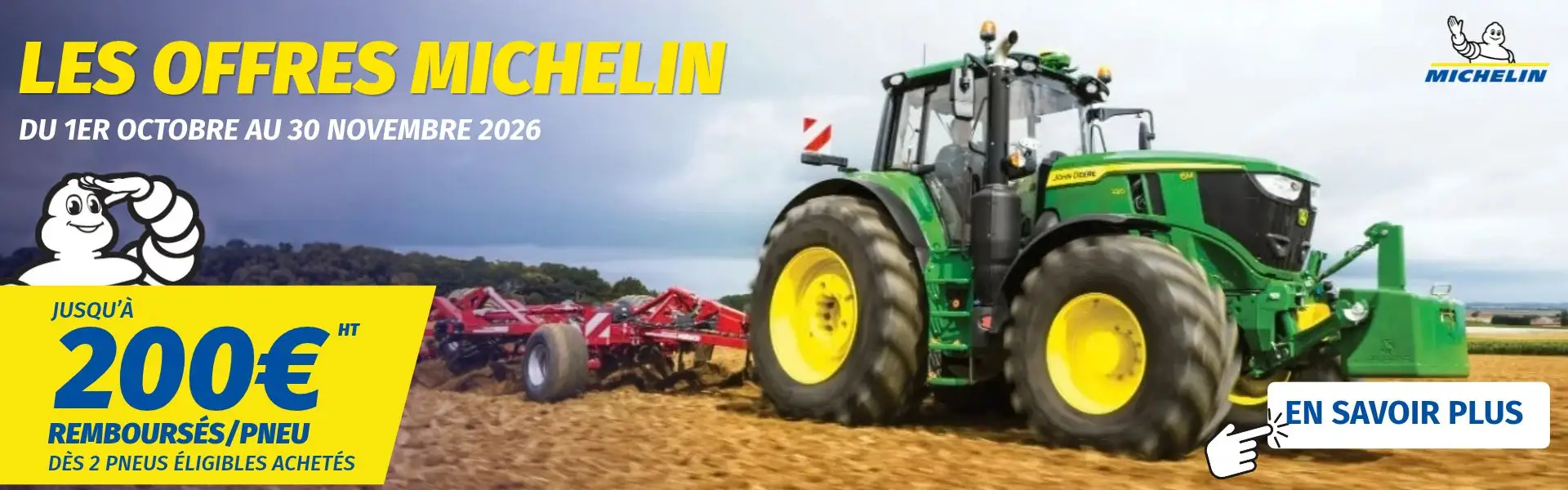 Offres Pneus Michelin disponible chez Défi-Mat